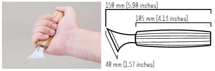 Nóż snycerski do rzeźby geometrycznej BeaverCraft C10