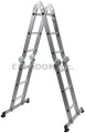  Wielofunkcyjna drabina aluminiowa 4x3 ,12 szczebli, długość do 3,4m Vorel