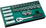Klucze nasadowe 1/2" SATA zestaw 26 szt. wkładka do wózka 09915