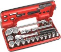  Klucze nasadowe Facom zestaw nasadek 12-kątnych 8-32mm 1/2" 21 cz.SL.DBOX112