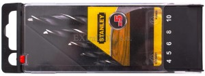 Wiertła do drewna Stanley kpl. 5 szt. z uchwytem walcowym STA56001