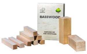 Zestaw 10 klocków z drewna lipowego do rzeźbienia BeaverCraft BW10