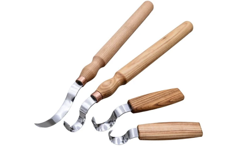 Zestaw 4 noży do rzeźbienia łyżek, kuks, misek Beaver Craft S11