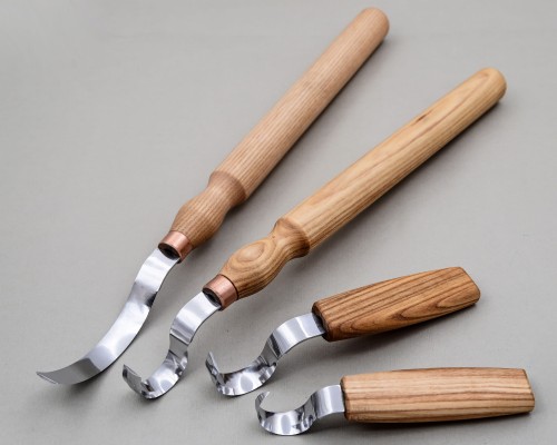 Zestaw 4 noży do rzeźbienia łyżek, kuks, misek Beaver Craft S11
