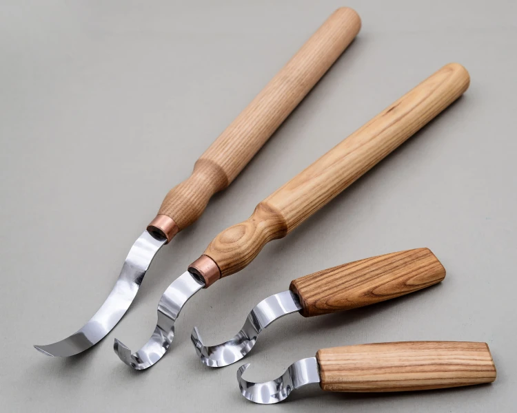 Zestaw 4 noży do rzeźbienia łyżek, kuks, misek Beaver Craft S11