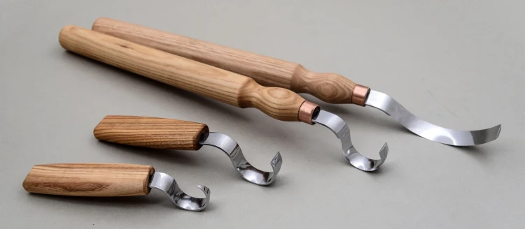 Zestaw 4 noży do rzeźbienia łyżek, kuks, misek Beaver Craft S11