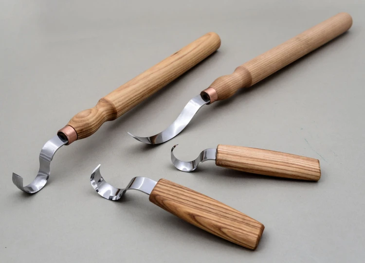 Zestaw 4 noży do rzeźbienia łyżek, kuks, misek Beaver Craft S11
