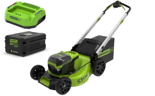 Kosiarka akumulatorowa z napędem GREENWORKS 60V 51cm silnik bezszczotkowy zestaw 1 akumulator 4Ah + ładowarka GR2514307UB