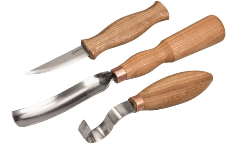 Zestaw 3 narzędzi do rzeźbienia łyżek BeaverCraft S14