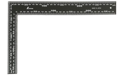 Kątownik pomiarowy 300x200mm, 8 skali, stalowy Shinwa 62359