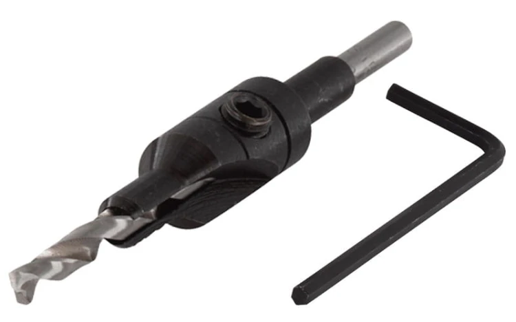 Nawiertak z fazownikiem ø3,5mm-5mm wiertło do konfirmatów Wolfcraft 2500000