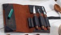 Zestaw 3 narzędzi do rzeźbienia łyżek BeaverCraft z akcesoriami w etui ze skóry S14X