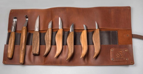 Skórzane etui, pokrowiec na 8 narzędzi BeaverCraft TR8X