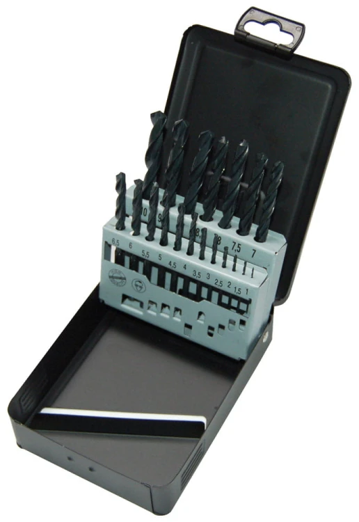 Wiertła do metalu Milwaukee zestaw 19 szt. w metalowej kasecie 4932352468 1 – 10mm