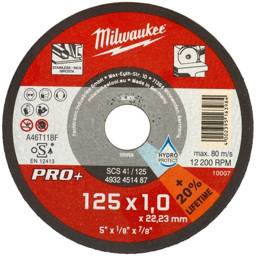 Tarcza do metalu Milwaukee 125X1 PRO+ 4932451487