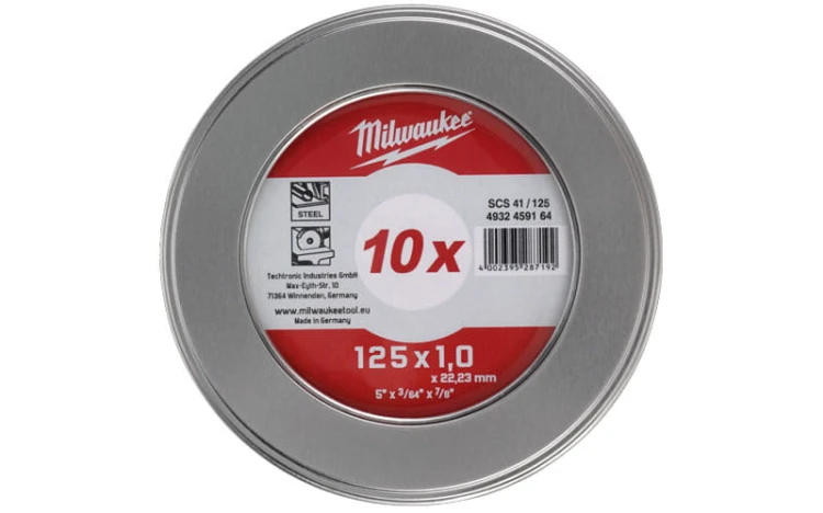 Tarcza do metalu Milwaukee 125X1 PRO+ 10 szt. w metalowym opakowaniu 4932478998