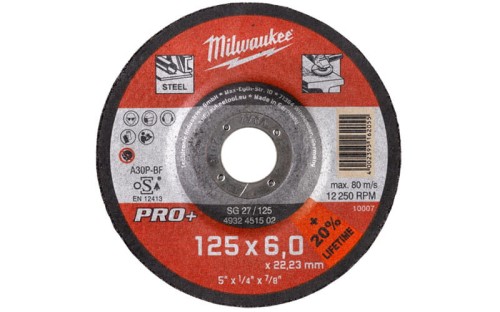 Tarcza do szlifowania metalu Milwaukee 125X6 PRO+ 4932451502