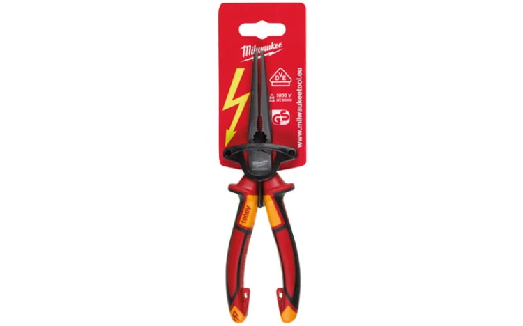 Szczypce długie zwężane Milwaukee VDE 1000V 205mm 4932464564
