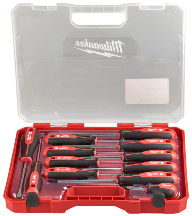 Zestaw wkrętaków Milwaukee w walizce - 12 sztuk 4932472003