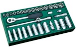 Klucze nasadowe 3/8" SATA zestaw 33 cz. wkładka do wózka 09902