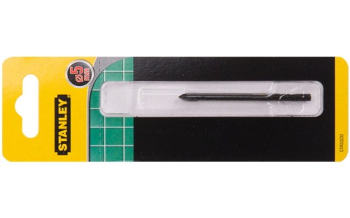 Wiertło do szkła, ceramiki, glazury 5mm Stanley z uchwytem walcowym STA53232