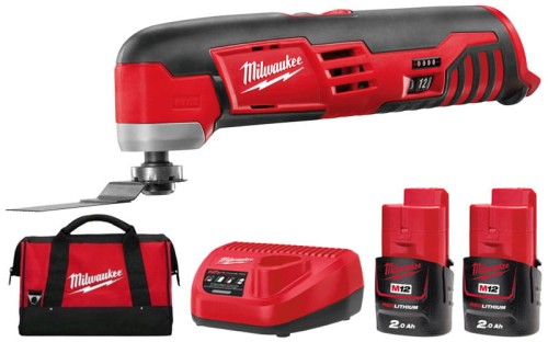 Narzędzie wielofunkcyjne Milwaukee C12MT-202B 2x aku. 2,0Ah, ładowarka torba 4933441710