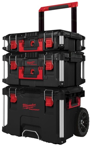 Mobilny warsztat - zestaw skrzyń Milwaukee PACKOUT 123 4932464244