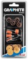 Akcesoria do mikro szlifierki GRAPHITE szlifowanie i cięcie kpl. 52 szt 55H082