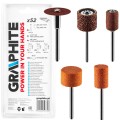 Akcesoria do mikro szlifierki GRAPHITE szlifowanie i cięcie kpl. 52 szt 55H082