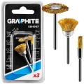 Szczotki mosiężne MINI Graphite kpl. 3 szt. 55H067