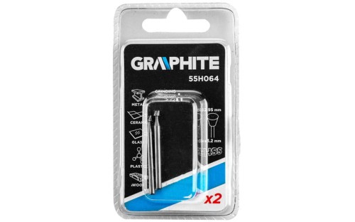 Frez precyzyjny trapezowy 2,95 mm HSS Graphite kpl. 2 szt. 55H064