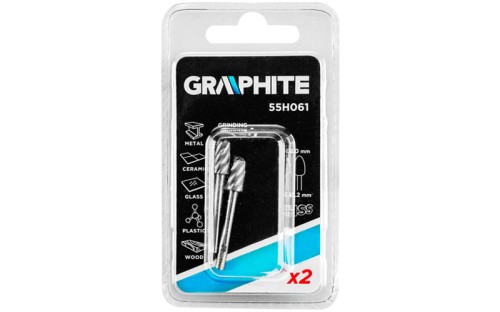 Frez precyzyjny owalny "pocisk" 6,0 mm HSS Graphite kpl. 2 szt. 55H061