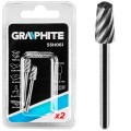 Frez precyzyjny owalny "pocisk" 6,0 mm HSS Graphite kpl. 2 szt. 55H061