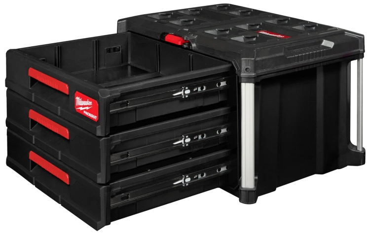 Skrzynia narzędziowa z 3 szufladami Milwaukee PACKOUT 4932472130