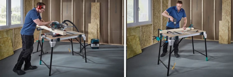 Wolfcraft Master Cut 2600 profesjonalny stół maszynowo - warsztatowy, wielofunkcyjna platforma robocza 6918000