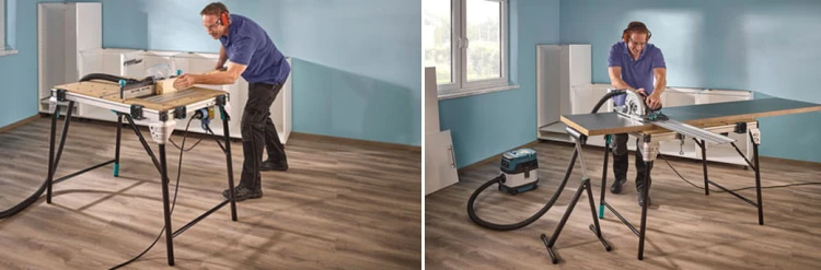 Wolfcraft Master Cut 2600 profesjonalny stół maszynowo - warsztatowy, wielofunkcyjna platforma robocza 6918000