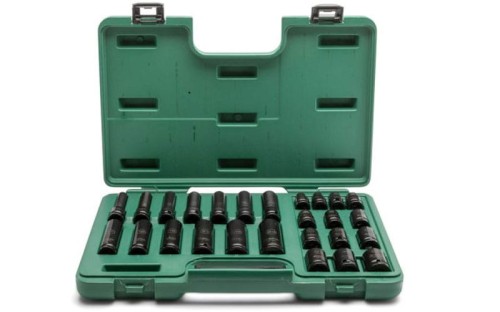 Nasadki udarowe cienkościenne Sata 1/2" kpl. 26szt. ST34399T