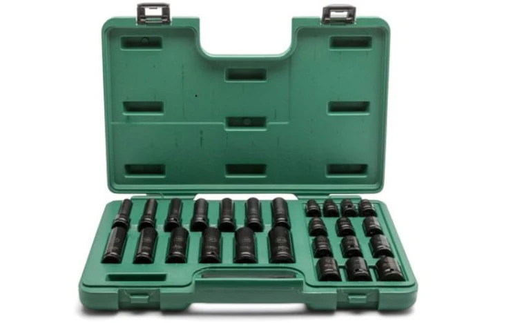 Nasadki udarowe cienkościenne Sata 1/2" kpl. 26szt. ST34399T
