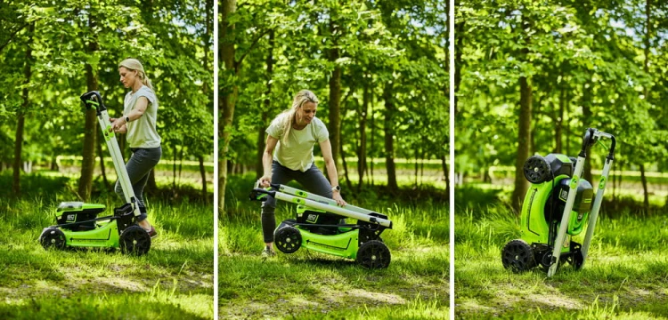 Kosiarka akumulatorowa z napędem GREENWORKS 60V 51cm silnik bezszczotkowy 2x aku. 4Ah + 2Ah + ładowarka GR2514307UB