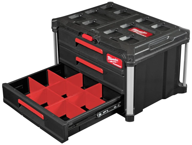 Skrzynia narzędziowa z 3 szufladami Milwaukee PACKOUT 4932472130