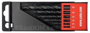Wiertła do metalu Yato kpl. 6cz. 2-8mm YT-4460