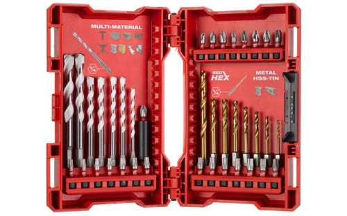 Wiertła MULTI MATERIAL bity Shockwave Impact Duty™ Milwaukee zestaw 39 szt. 4932479854
