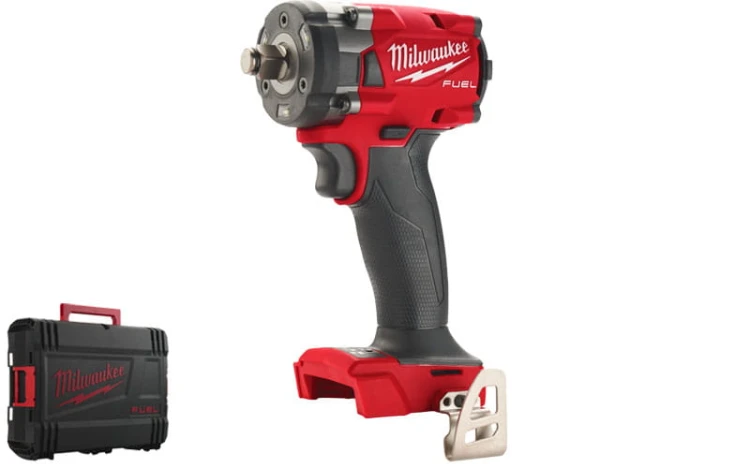 Kompaktowy klucz udarowy Milwaukee ½” 339Nm 18V M18FIW2F12 w walizce, wersja zerowa bez akumulatora i ładowarki 4933478443