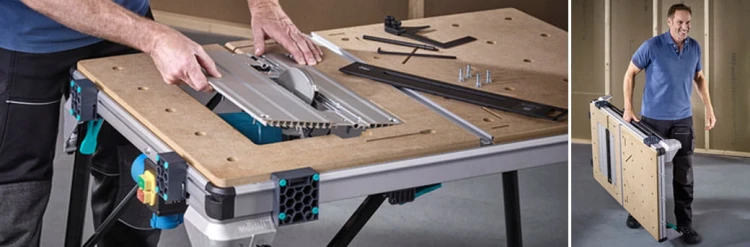Wolfcraft Master Cut 2600 profesjonalny stół maszynowo - warsztatowy, wielofunkcyjna platforma robocza 6918000