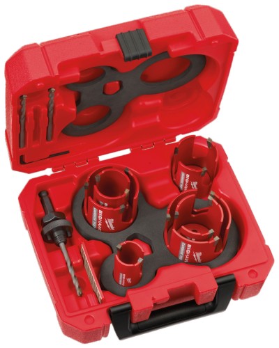 Otwornice MULTIMATERIAL Milwaukee zestaw 10 części w walizce 4932464939