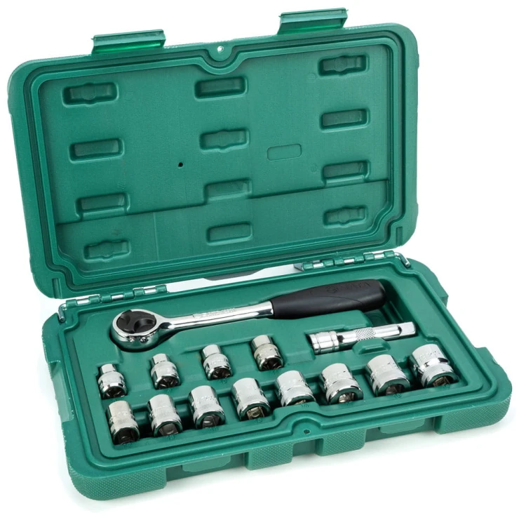 Klucze nasadowe 3/8" Sata metryczne 14 cz. 09523
