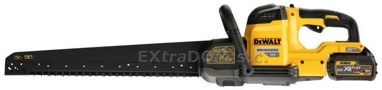 DEWALT pilarka Alligator akumulatorowa XR FlexVolt 54V DCS397T2-QW 2 aku. 6,0Ah, ładowarka i komplet brzeszczotów do do bloczków Poroton Porotherm klasy 12