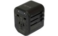 Uniwersalny adapter podróżny 150 krajów z ładowarką USB YT-81300