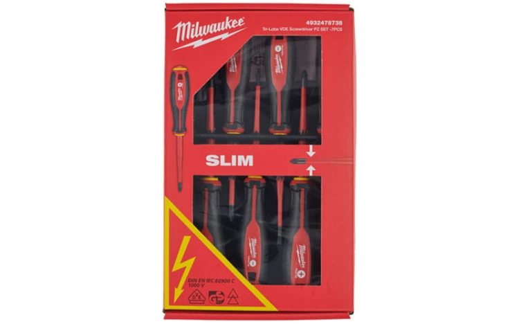 Wkrętaki izolowane Milwaukee VDE 1000V kpl. 7 szt. 4932478738