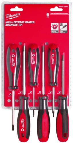 Wkrętaki TORX Milwaukee zestaw 6 sztuk 4932471809